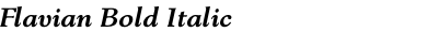 Flavian Bold Italic